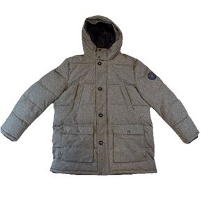 Tommy Hilfiger Men Size XXL Arctic Cloth Heavyweight Performance Parka Gray Coat